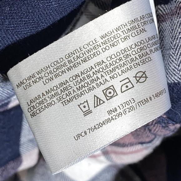 Orvis Womens Shirt Size XL Black Pink Plaid Button Front - Picture 8 of 9